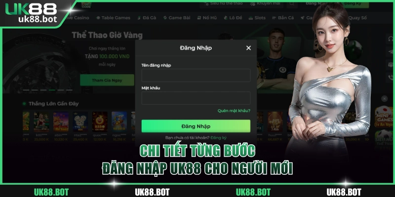 Chi tiết từng bước đăng nhập UK88 cho người mới