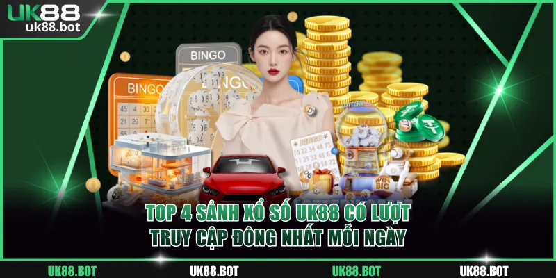 Top 4 sảnh xổ số UK88 có lượt truy cập đông nhất mỗi ngày